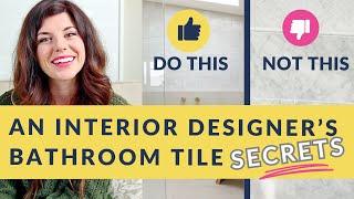 The 6 AFFORDABLE bathroom tile designs I recommend to clients