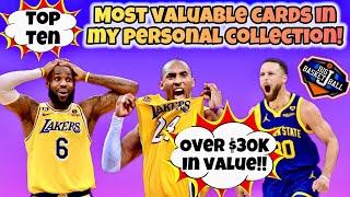 *TOP 10 Cards In My PC!* Over $30K In Value!  Kobe, Curry & LeBron Kabooms + PMGs, Autos & More!