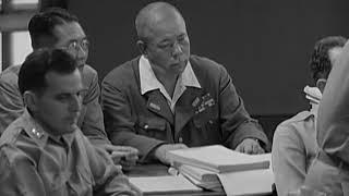 Gen. Yamashita Trial, Guilty of War Crimes, Manila 1945, Luzon, Philippine Islands