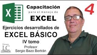 12 EJERCICIOS de EXCEL BÁSICO para PRÁCTICA - Parte 4