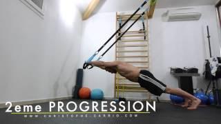 Exercices Gainage Dynamique, abdominaux et epaules Progressions par christophe carrio