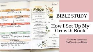 Setting Up My Growth Book | Bible Study | #bible | How to use Printables