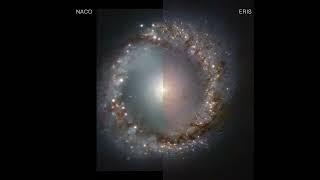 NACO and ERIS comparison of the inner ring of NGC 1097