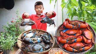 '' Big mud crab recipes '' Yummy mud crab curry cooking - Chef Seyhak