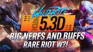 BIG NERFS AND BUFFS | RARE RIOT W?! | RiftGuides | WildRift