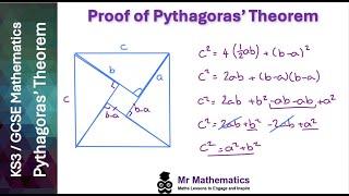 Proof of Pythagoras' Theorem | Mr Mathematics