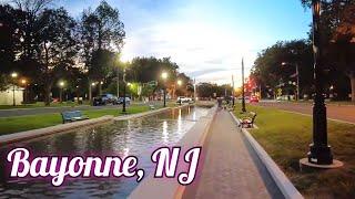 Evening walk in Bayonne, New Jersey, USA | 34th Street light rail station to Stephen R Gregg Park