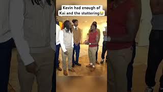 Kai ceant struggle to speak and Kevin hart presses him #kaicenant #kevinhart #kaicenatshorts