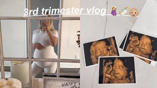 3rd TRIMESTER VLOG! 4d scan, baby girl haul, uk vs usa pregnancy