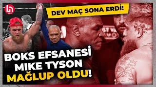 SON DAKİKA! Dünyanın merakla beklediği boks maçı sona erdi! Jake Paul, Mike Tyson'ı mağlup etti!