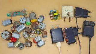 3 Awesome uses of Old DC Motors and Old Mobile charger