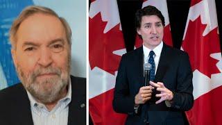 Tom Mulcair says Trudeau “deserves recognition and credit” for all that he did as PM