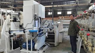 Automatic paper towel band saw cutting machine