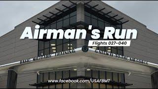 Department of the Air Force Basic Military Training: Airman's Run Flights: 027-040 -- Dec  4, 2024