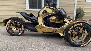 RLS Exhaust Twin kaos gold plated Ryker