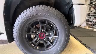 Yokohama Geolandar AT4 G018, 2019 Tundra TRD Pro, JBA UACs, Coachbuilder 1” shim, 295 70 18