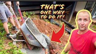 Jay's BIGGEST project EVER--Episode 2--Diggin holes and pouring Footings!