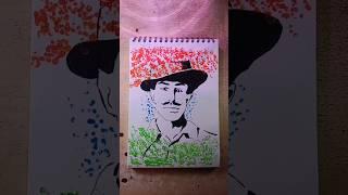How to draw Bhagat Singh? easy  #howtodraw #bhagatsingh #artwithnishanth