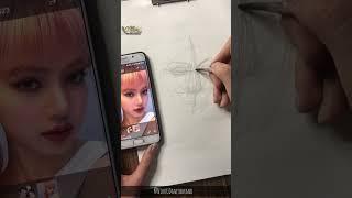 لیسا از بلک پینک رو طراحی کنیم؟؟ #how #sketch #portrait #طراحی