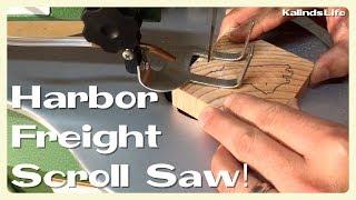 Opening and Using a Harbor Freight Tools Central Mechanics Scroll Saw for the First Time!