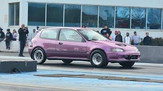 La Vampy goes 11s with a bone stock allmotor k24 on pump gas!!