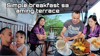 Simple breakfast na aming magasawa|update sa aming kalabasa