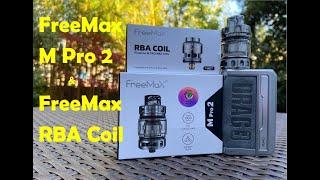 FreeMax M Pro 2 Tank & FreeMax RBA Coil | Outstanding flavour & Smooth DTL drew