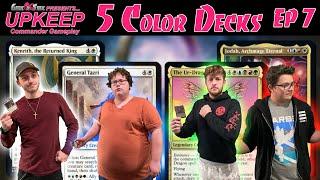 5 Color Decks | Upkeep #7 (Commander Gameplay) (Ur-Dragon, Jodah, Kenrith, Tazri)