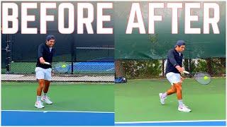 One Handed Backhand Tennis Lesson with 4.5 NTRP Player