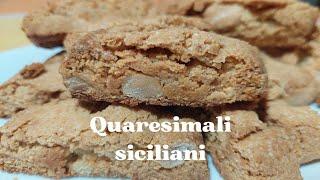 Quaresimali/biscotti ANTICHI siciliani/ biscotti croccanti /ricetta FACILE