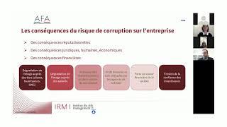 Conférence "La conformité et la lutte anti-corruption" animée par Claire ANDRIEU et Odilon AUDOUIN