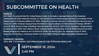 Subcommittee on Health Markup and Hearing