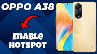 Oppo A38 Enable hotspot || How to turn on hotspot || Hotspot settings || How to use hotspot options