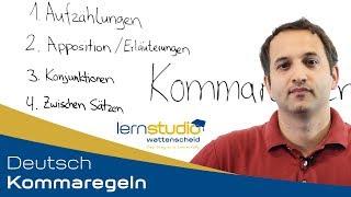 Kommaregeln - Deutsch Nachhilfe