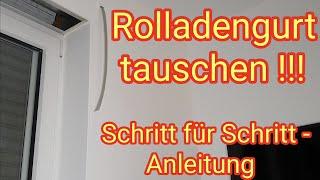 Rolladengurtband tauschen - Schritt für Schritt Anleitung als DIY (do it yourself)