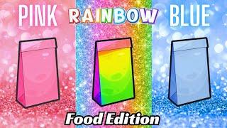 Choose your dish  || FOOD EDITION ||2 good & 1 bad||Pink, Rainbow & Blue #chooseyourbox