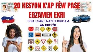 MEN KESYON KAP FÈW PASE TÈS KONDI POU LISANS NAN ETA FLORIDA A.