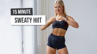 15 MIN SWEATY HIIT Workout - No Equipment, No Repeat, Killer Non-stop Cardio, Burn calories at home