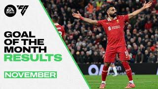 November's Goal Of The Month Result | Salah Stunner & Diaz Dink! Liverpool FC