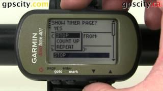 The Timer Setup on the Garmin Foretrex 401