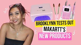 Trying Makartt Pro's NEW FlawlessPro Nail Drill, Lamp & 100% Kolinsky Brushes