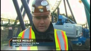 ES Fox Leviathan Coaster Erection at Canada's Wonderland