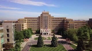 Anschutz Medical Campus drone view