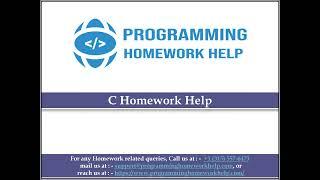 C Homework Help