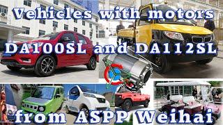 E-Cars and vehicles with engines DA100SL and DA112SL from ASPP Weihai