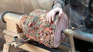 Wood turning skills  wood has the most beautiful colors you will ever see