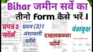 prapatra 2 form kaise bhare//bihar jamin survey ka form kaise bhare//how to fill survey form 2024