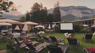 Openair-Kino Hotel Adula in Flims