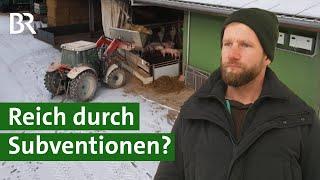 Fakten auf den Tisch: So viel Förderung bekommt ein Bauer | Unser Land | BR