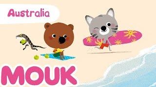 Mouk discovers Australia - 30 minutes compilation HD | Cartoon for kids